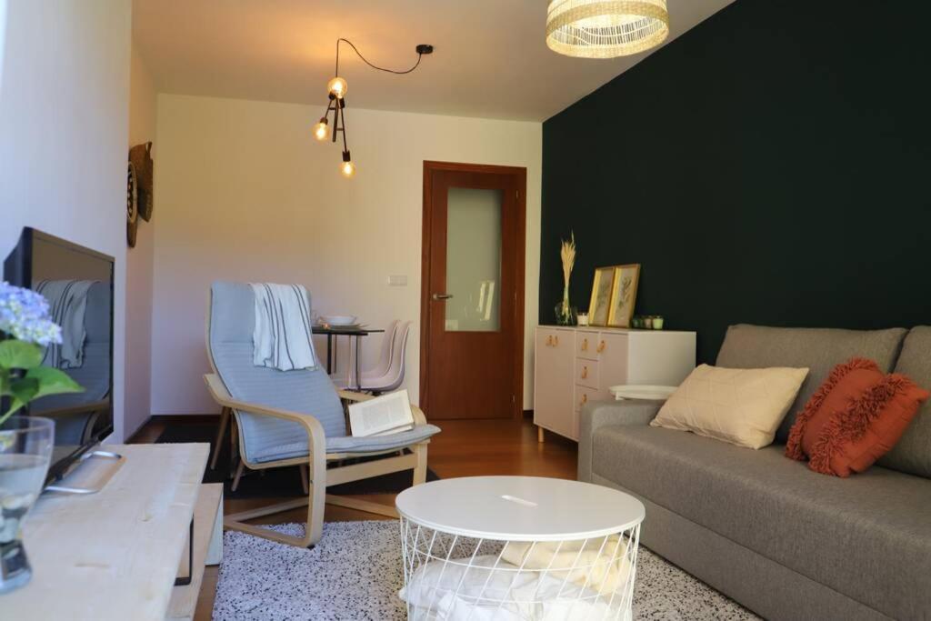 Primera Linea De Playa Rias Baixas, Moana Apartment Luaran gambar